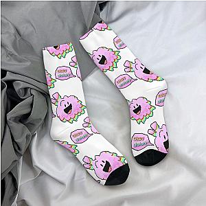 Puffball Hip Hop Vintage Battle for Dream Island BFDI Pattern Printed Crew Sock