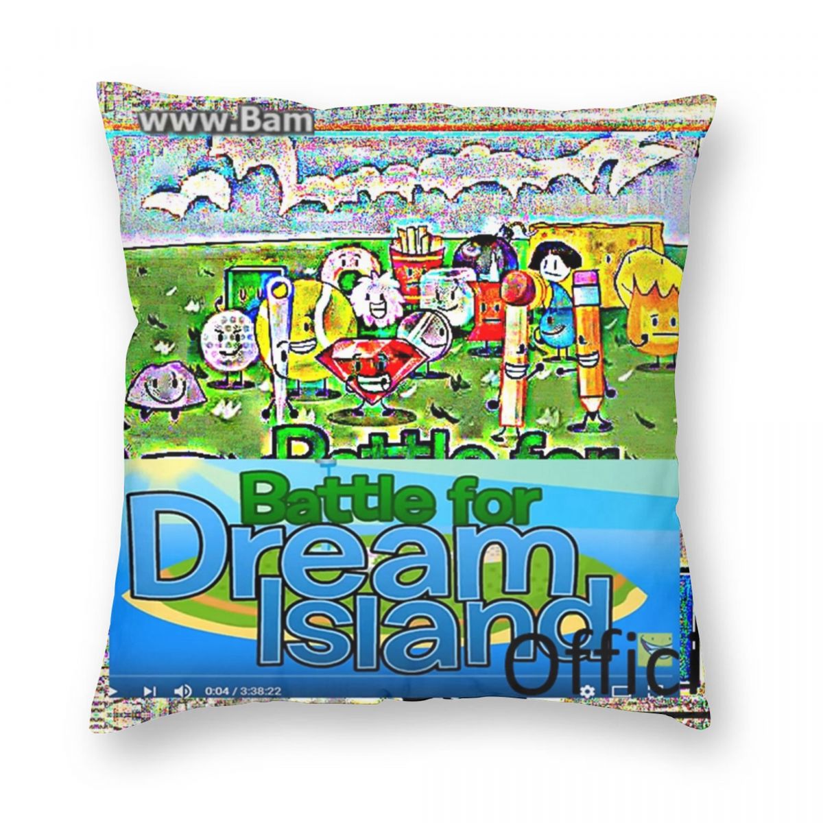 A BFDI Pillowcase Polyester Linen Velvet Printed Zip Decorative Bed Cushion Cover 18 2 - BFDI Plush