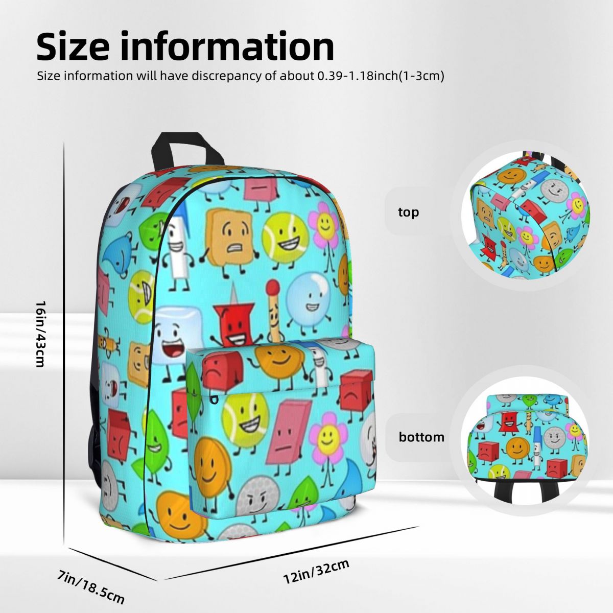 Bfdi Backpacks Large Capacity Children School Bag Shoulder Bag Laptop Rucksack Fashion Travel Rucksack 2 - BFDI Plush