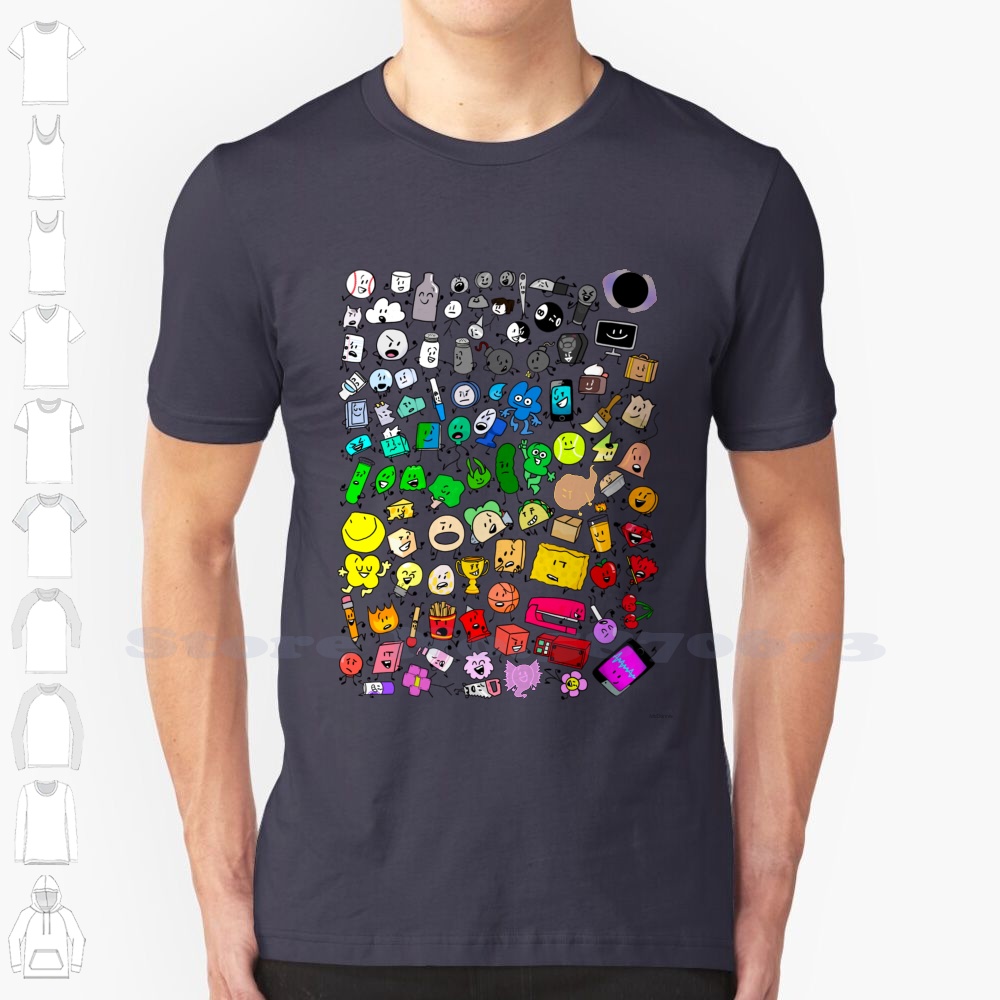 Bfdi Inanimate All Characters Transparent Cool Design Trendy T Shirt Tee Bfb Bfdi Four Fourx Bfb - BFDI Plush