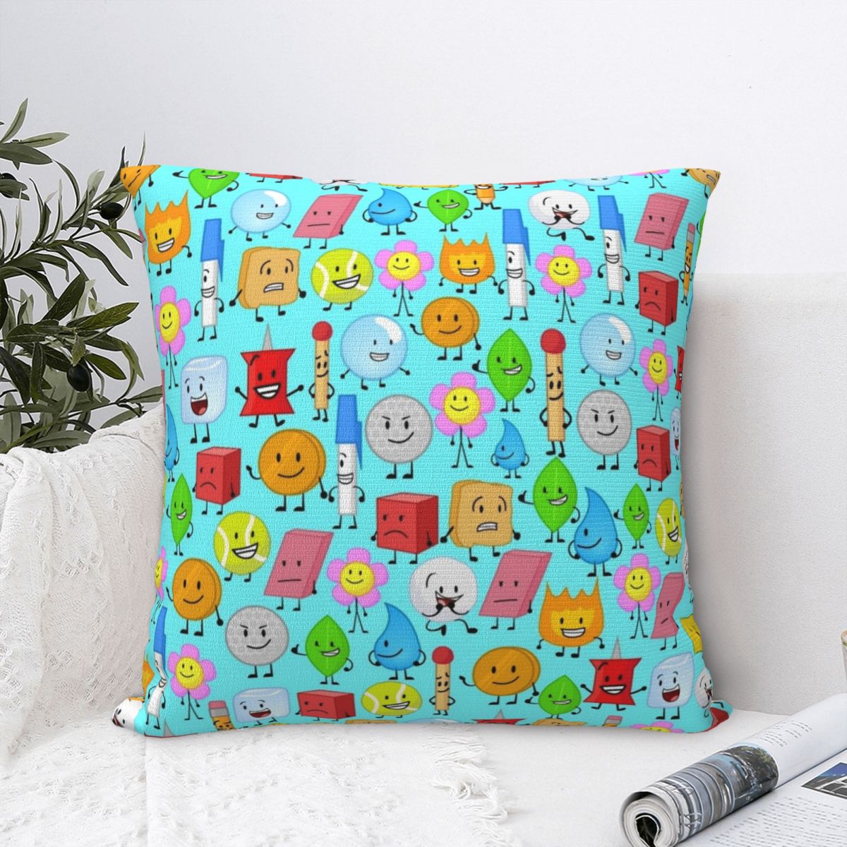 Bfdi Square Pillowcase Cushion Cover Comfort Pillow Case Polyester Throw Pillow cover For Home Sofa Living - BFDI Plush