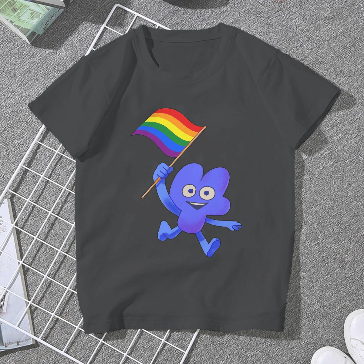 LGBT Pride Four Women T Shirts Battle for Dream Island BFDI 4 and X Leisure Tee 1 - BFDI Plush